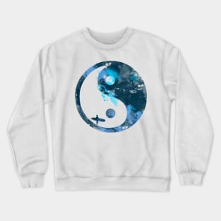 yin yang surfers Crewneck Sweatshirt